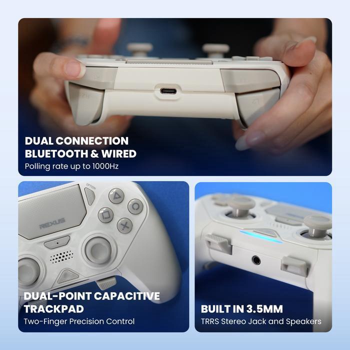 Rexus Gladius GX550 / GX 550 / GX-550 Gamepad Wireless Controller - Mechanical Switch Buttons & 4 Macro Buttons - Gamepad Bluetooth REXUS Gladius GX550 - Image 2