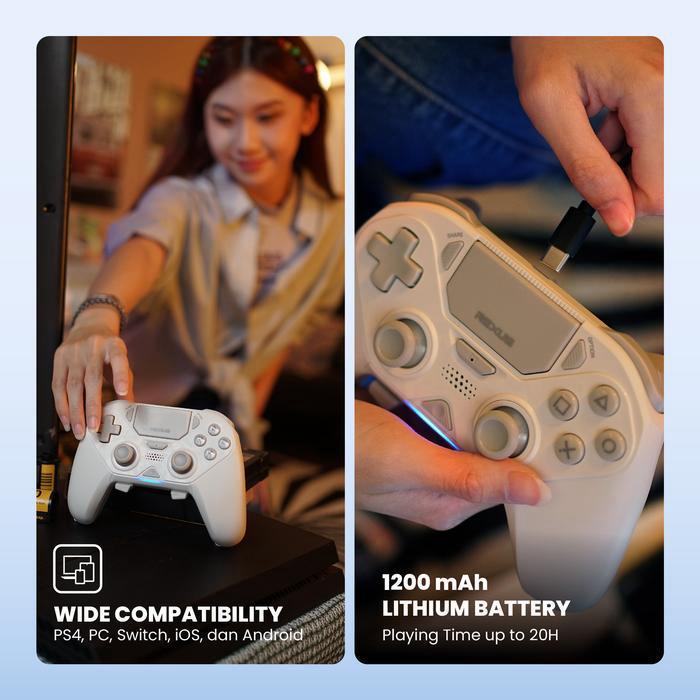 Rexus Gladius GX550 / GX 550 / GX-550 Gamepad Wireless Controller - Mechanical Switch Buttons & 4 Macro Buttons - Gamepad Bluetooth REXUS Gladius GX550 - Image 3