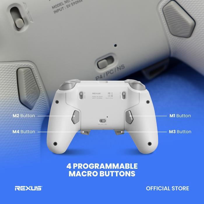 Rexus Gladius GX550 / GX 550 / GX-550 Gamepad Wireless Controller - Mechanical Switch Buttons & 4 Macro Buttons - Gamepad Bluetooth REXUS Gladius GX550 - Image 5