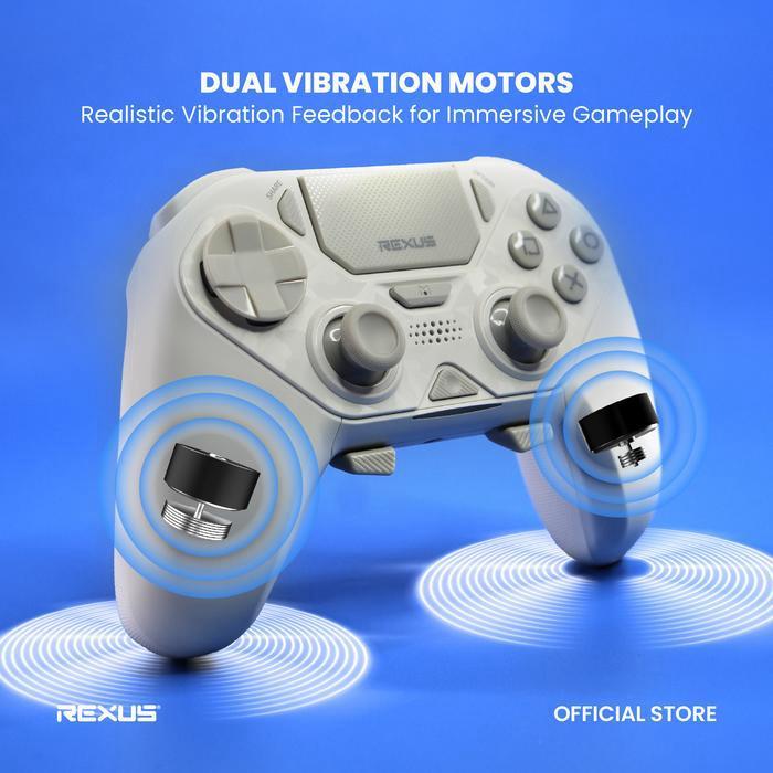 Rexus Gladius GX550 / GX 550 / GX-550 Gamepad Wireless Controller - Mechanical Switch Buttons & 4 Macro Buttons - Gamepad Bluetooth REXUS Gladius GX550 - Image 6