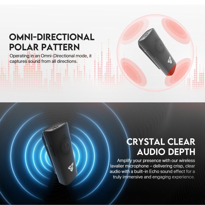 Microphone Mic Wireless Fantech WMV21L Leviosa Air Lavalier Lightning - Image 5