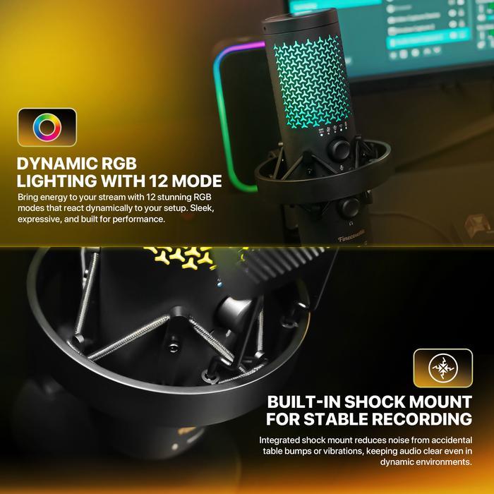 Fantech RESONO WFM1 / WFM-1 Wireless Microphone Finecoustic Condenser RGB - Image 5