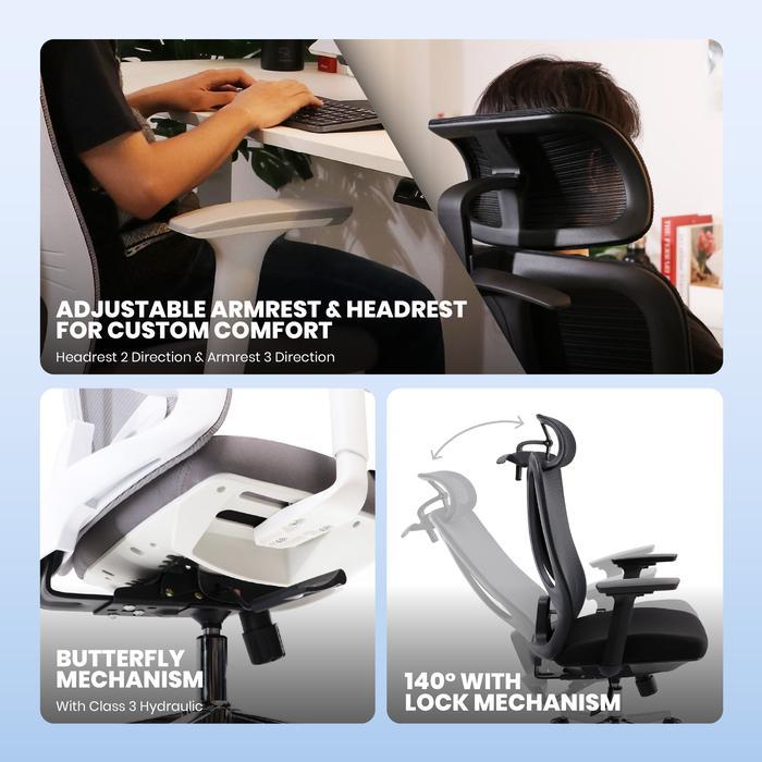 Rexus Ergonomic Chair NC-3 / NC3 - Furniture Kursi Kantor Ergonomis - Image 4
