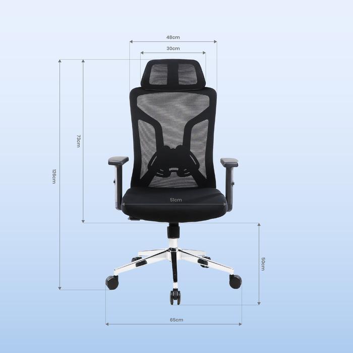Rexus Ergonomic Office Chair NC-4 / NC4 - Furniture Kursi Kantor Ergonomis, Sandaran Adjustable, Roda Kokoh - Image 5