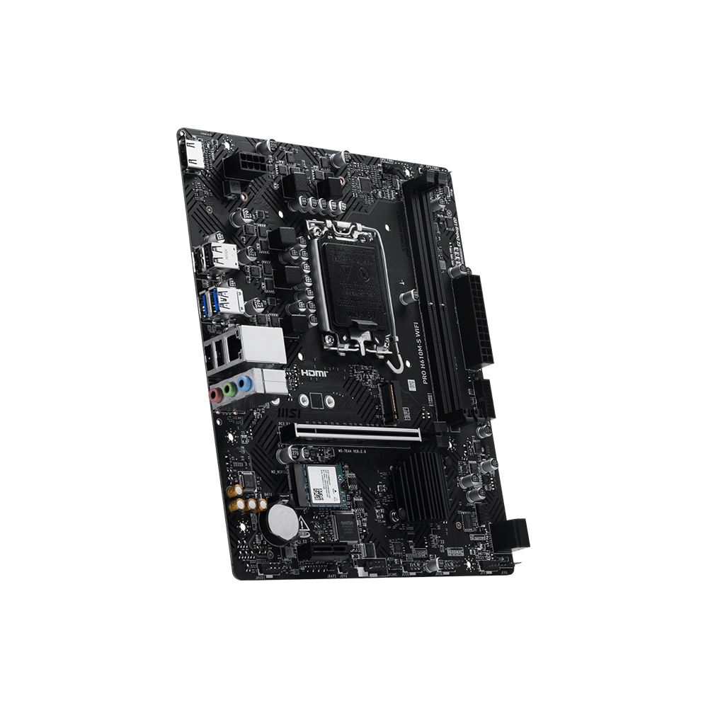 Motherboard MSI PRO H610M-S WIFI DDR5 (LGA1700, H610, DDR5, USB3.2, SATA3) - Image 3