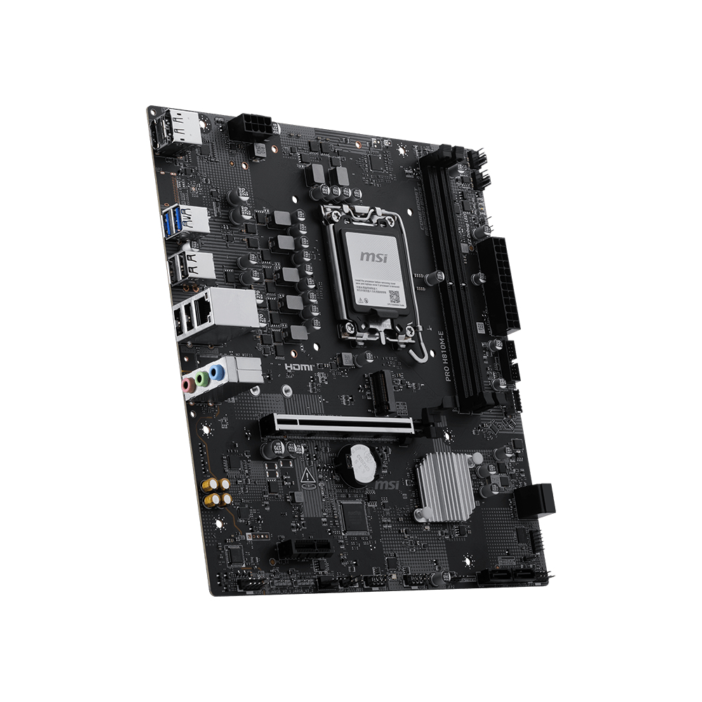 Motherboard MSI PRO H810M-E (LGA1851, H810, DDR5, USB3.2, SATA3) - Image 3