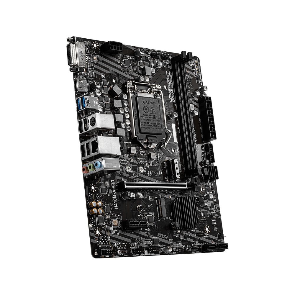Motherboard MSI H410M-A PRO (LGA1200, H410, DDR4, USB3.2, SATA3) - Image 3