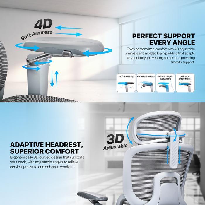 Fantech Venice Office Chair CW1 Kursi Kantor Ergonomis Kursi Kerja Dengan Lumbar Support - Image 2