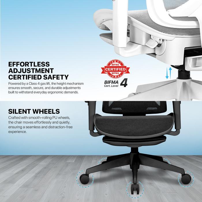 Fantech Denver CW2 / CW-2 / CW 2 Kursi Kantor Office Chair Kursi Kerja with Leg Rest - Image 6