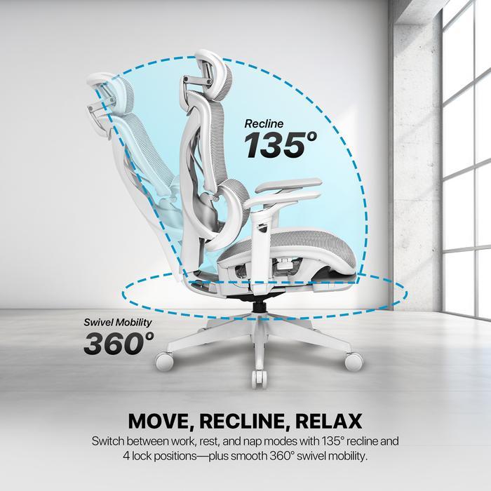 Fantech Denver CW2 / CW-2 / CW 2 Kursi Kantor Office Chair Kursi Kerja with Leg Rest - Image 7