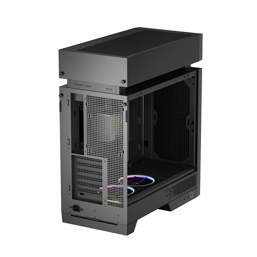 DeepCool CL6600 ATX PC CPU Case - Tempered Glass Casing with ARGB Liquid Cooler - Image 3