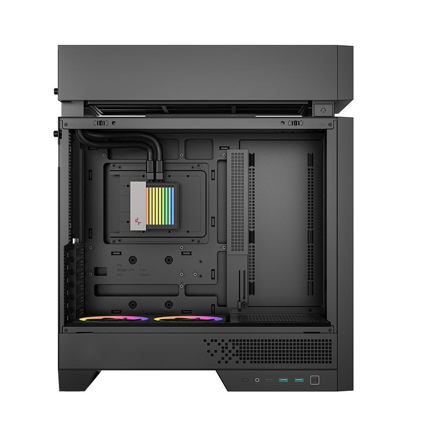 DeepCool CL6600 ATX PC CPU Case - Tempered Glass Casing with ARGB Liquid Cooler - Image 4