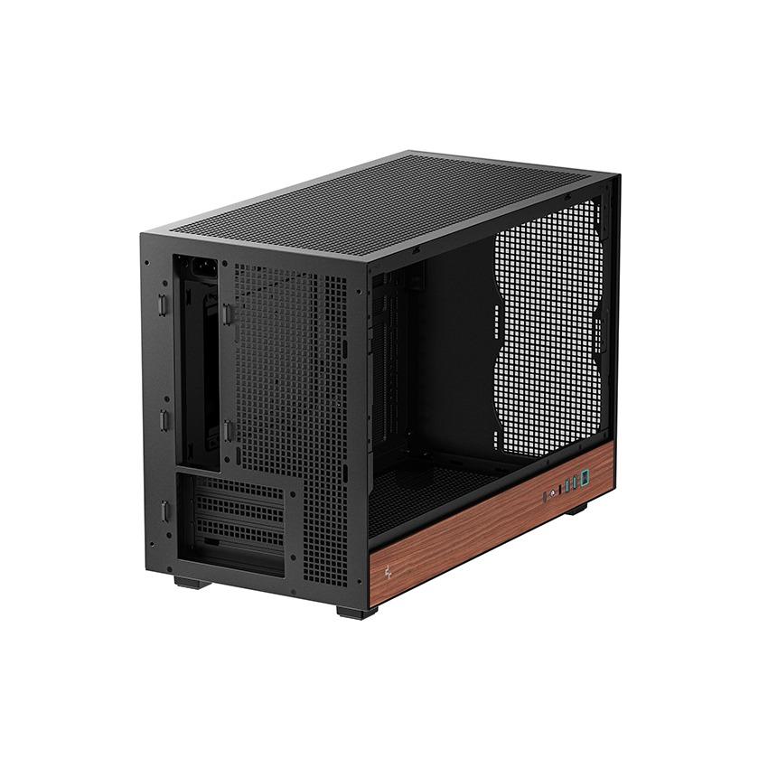 DeepCool CH260 Wood M-ATX PC CPU Case - Tempered Glass Casing - Image 2