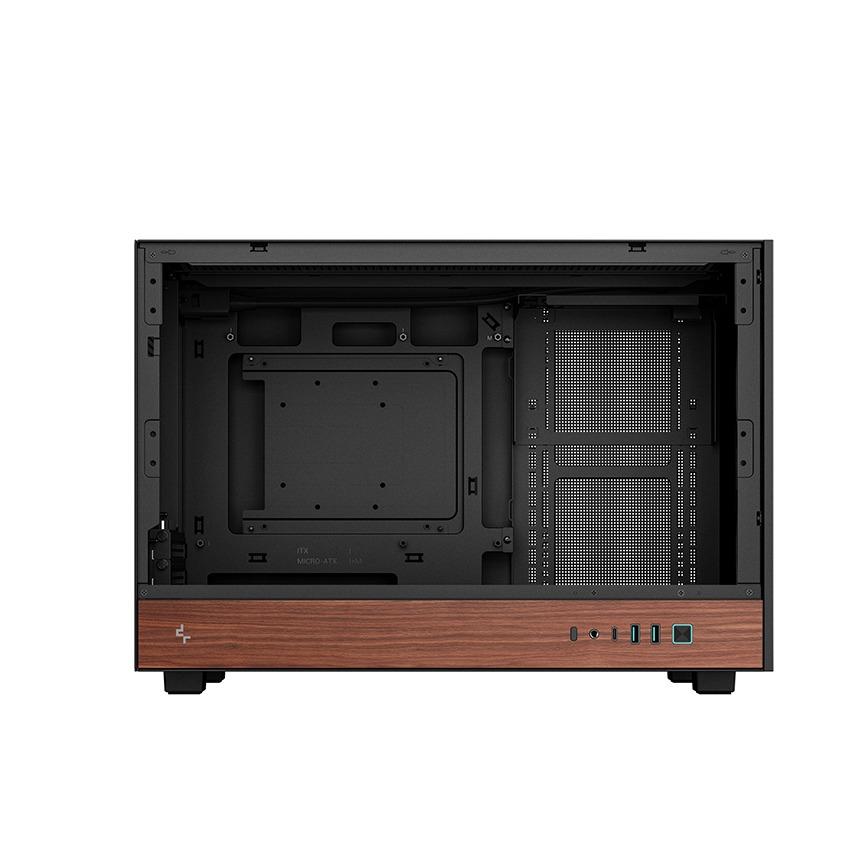DeepCool CH260 Wood M-ATX PC CPU Case - Tempered Glass Casing - Image 3