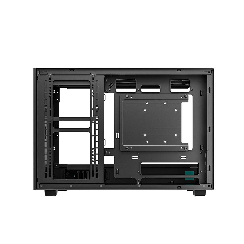 DeepCool CH260 Wood M-ATX PC CPU Case - Tempered Glass Casing - Image 4