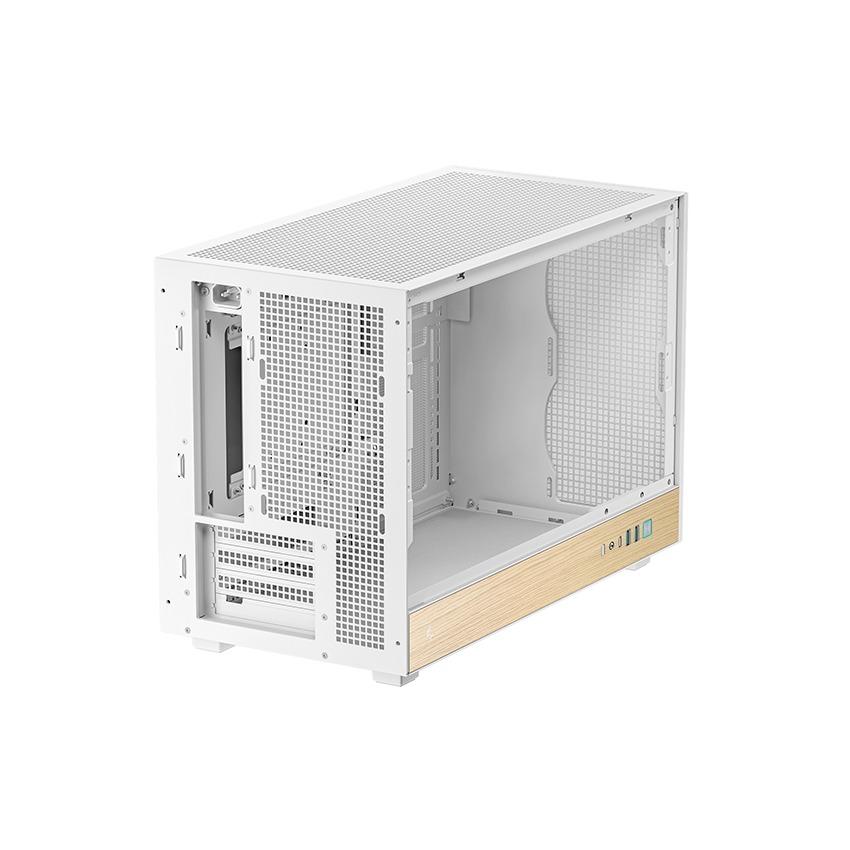 DeepCool CH260 Wood M-ATX PC CPU Case - Tempered Glass Casing - Image 7