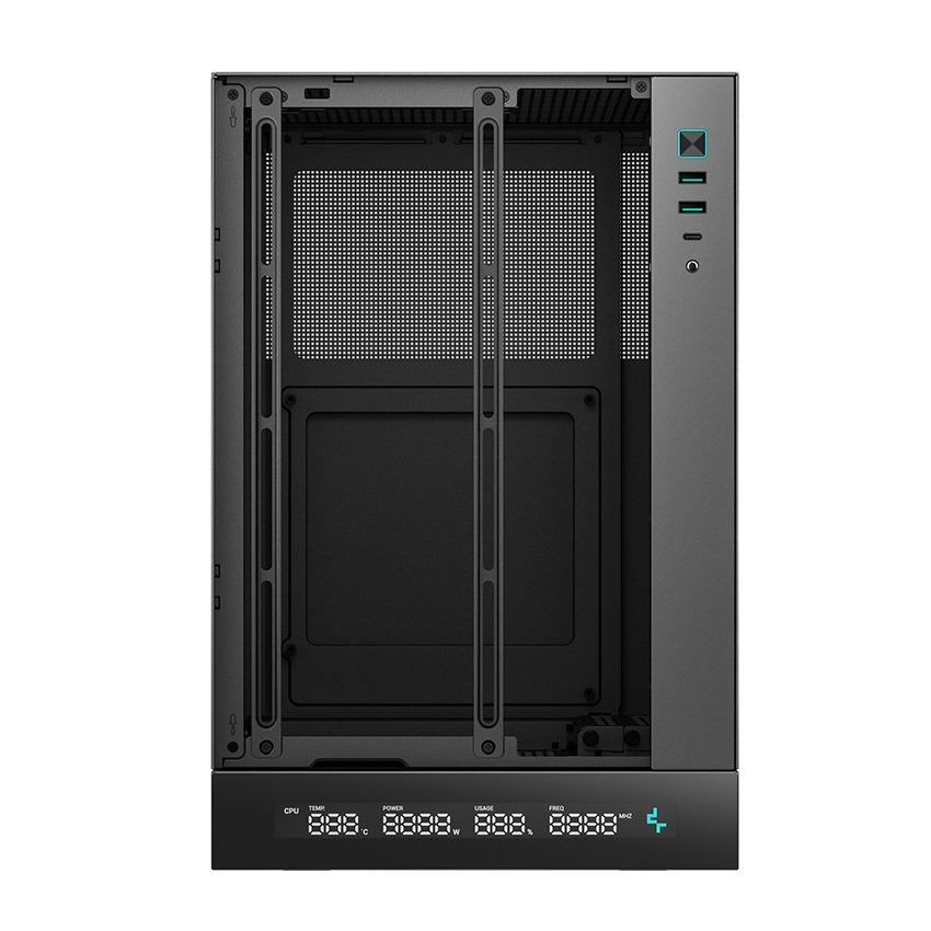 DeepCool CH170 Plus Digital Vertical M-ATX CPU PC Case - Tempered Glass Casing - Image 3
