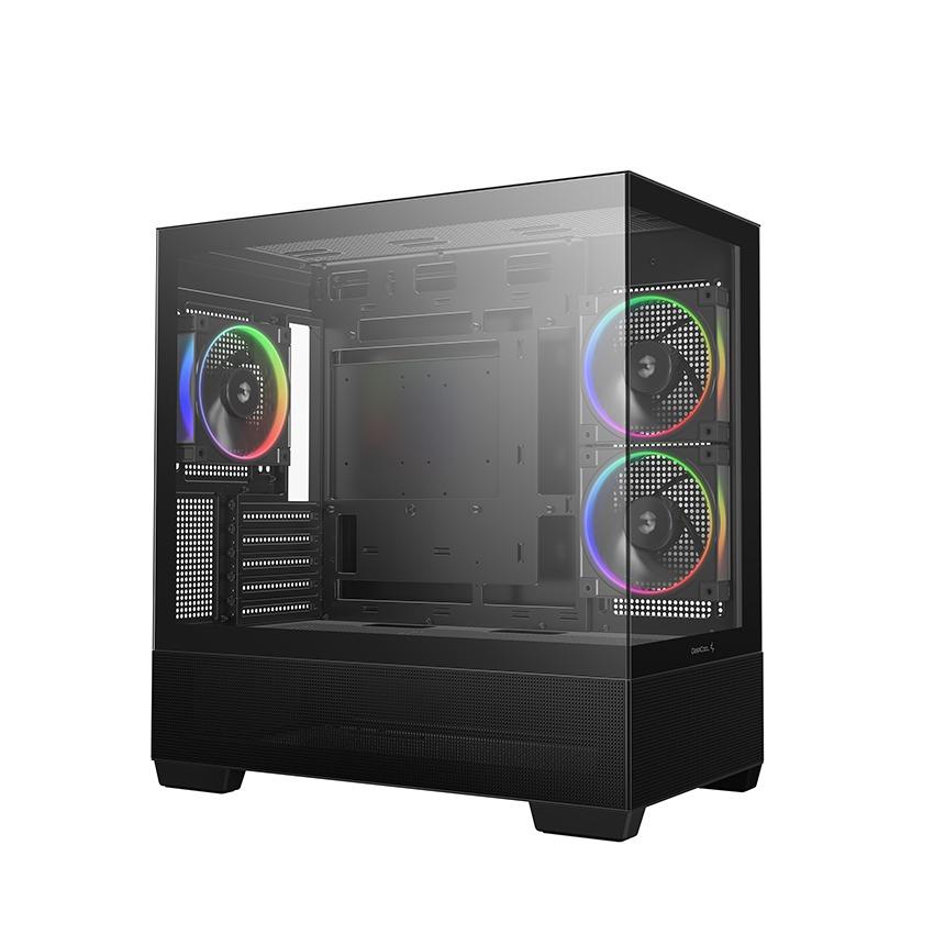 DeepCool CG380 3F M-ATX PC CPU Case - Tempered Glass Casing - Image 2