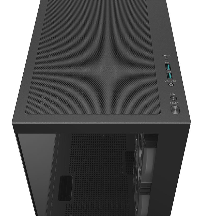 DeepCool CG380 3F M-ATX PC CPU Case - Tempered Glass Casing - Image 4