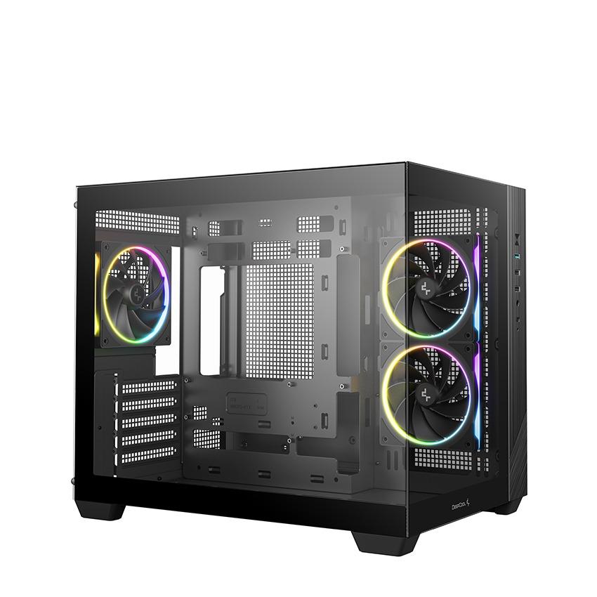 DeepCool CG330 3F M-ATX PC CPU Case - Tempered Glass Casing - Image 2