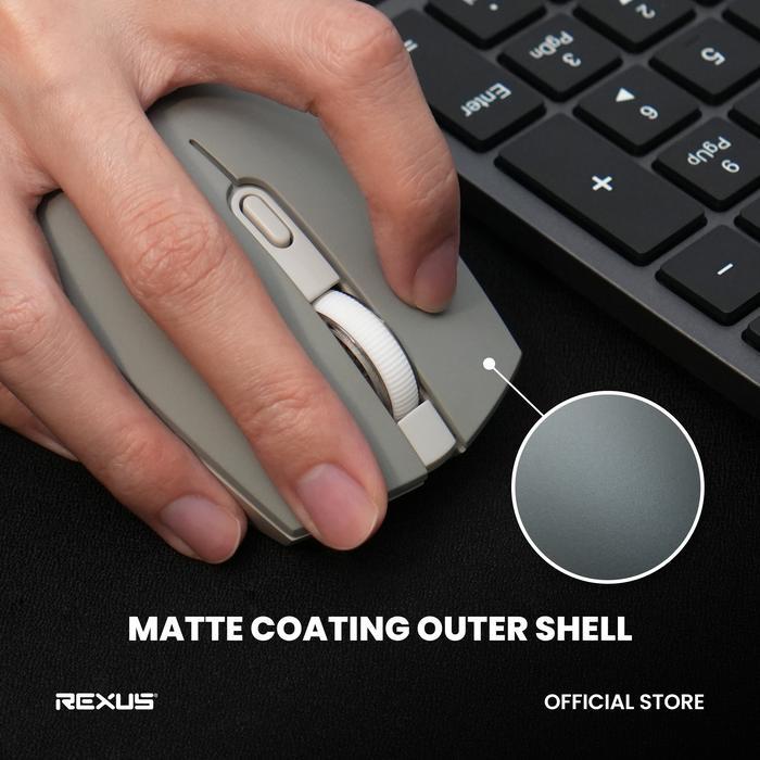 Rexus Q60 Wireless Office Mouse Silent Click Up to 3 Years Battery Life - Image 2