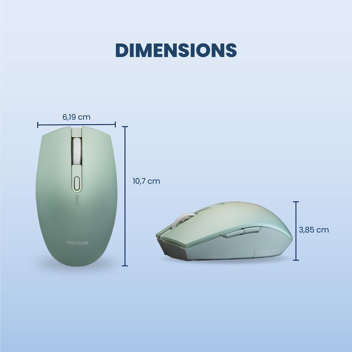 Rexus Q60 Wireless Office Mouse Silent Click Up to 3 Years Battery Life - Image 6