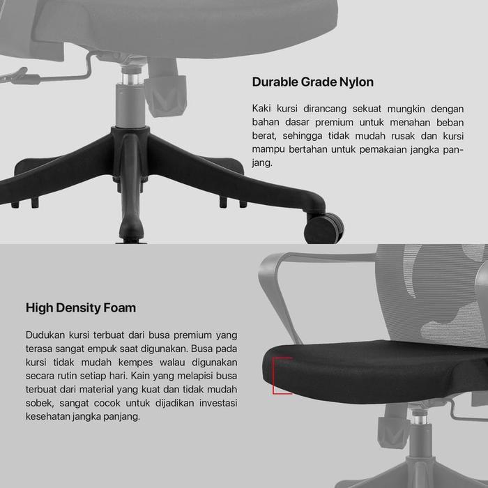 Fantech TRENDI FOA99 Kursi Kantor Kerja Ergonomis Working Chair Furniture - Image 4