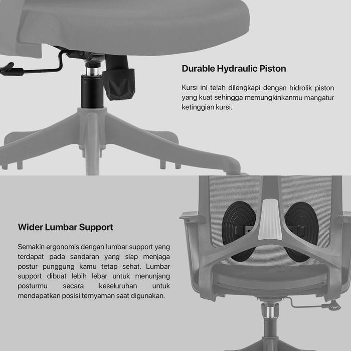 Fantech TRENDI FOA99 Kursi Kantor Kerja Ergonomis Working Chair Furniture - Image 5