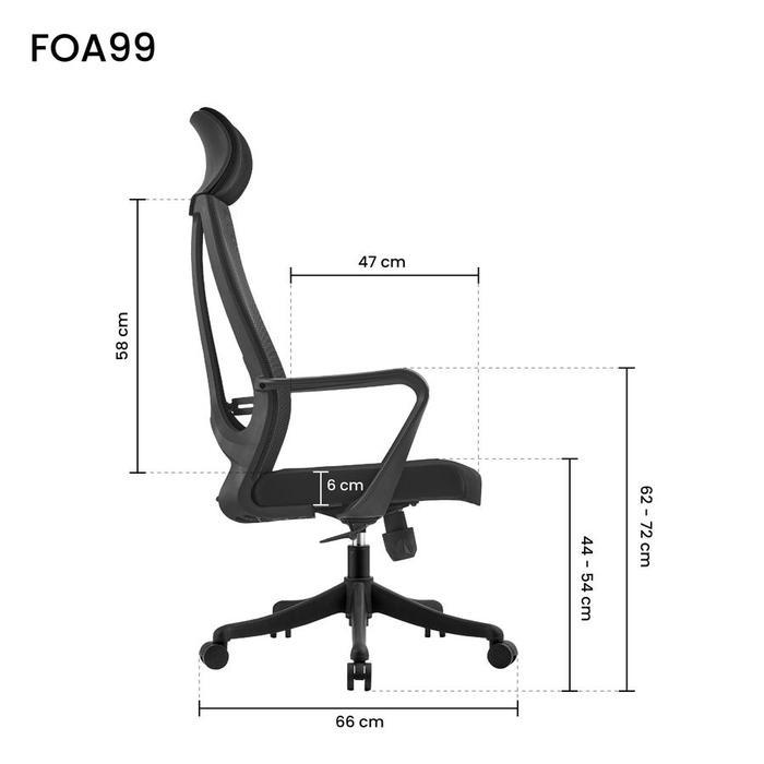 Fantech TRENDI FOA99 Kursi Kantor Kerja Ergonomis Working Chair Furniture - Image 6