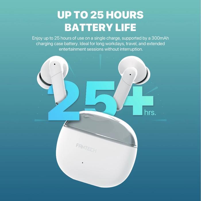 Fantech TWS Wave TW15 True Wireless Earphone Bluetooth 5.3 Earbuds - Splash & water resistant - Image 5