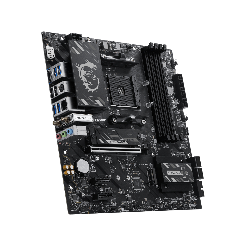 Motherboard MSI B550M GAMING PLUS WIFI6E (AM4, AMD, B550, DDR4, USB3.2, SATA3) - Image 3