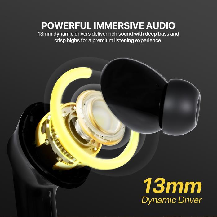 Fantech Finecoustic Groove ANC FT20 TWS Bluetooth Earphone Wireless HiFi Audio Earbuds Premium Headset Bass Anti Bising - Image 3