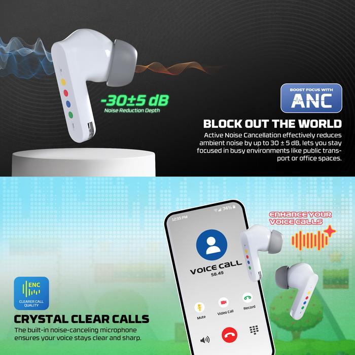 Fantech Mithril ANC TX4 TWS Bluetooth 5.4 Gaming Low Latency Bass Maxfit Edition - Image 5