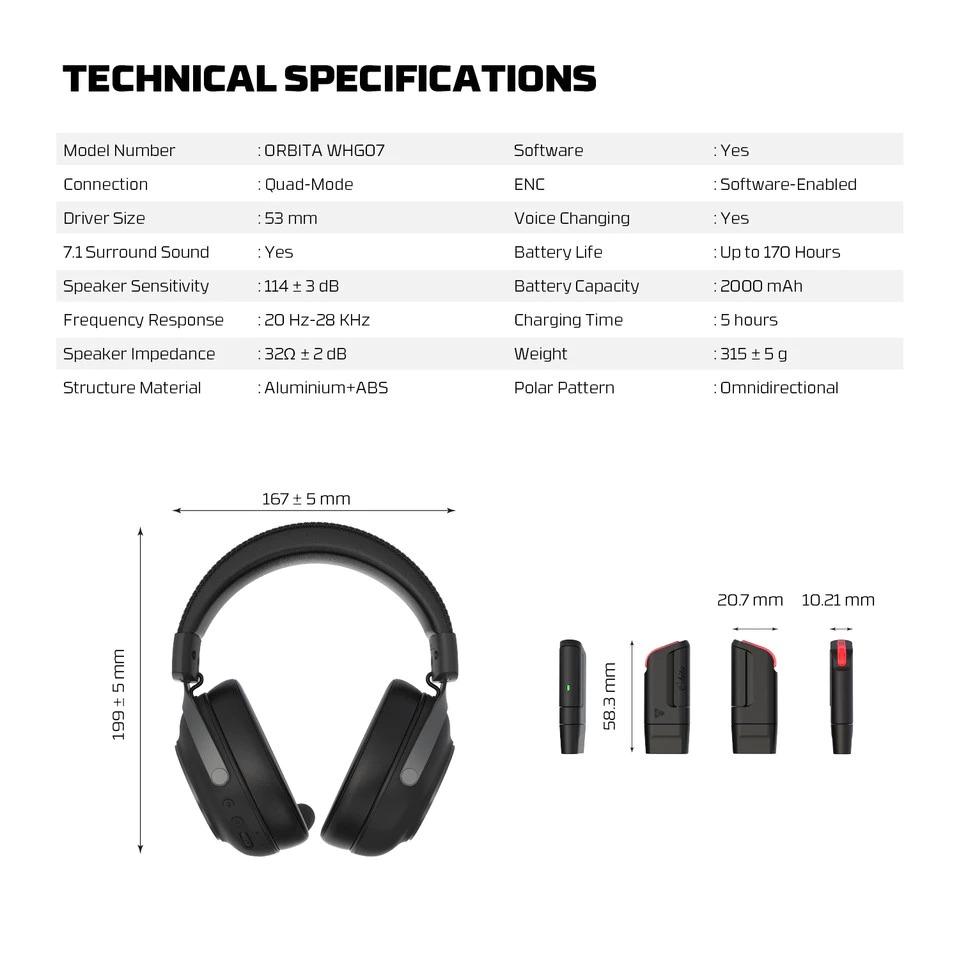 Fantech ORBITA WHG07 Wireless Headset - Image 6