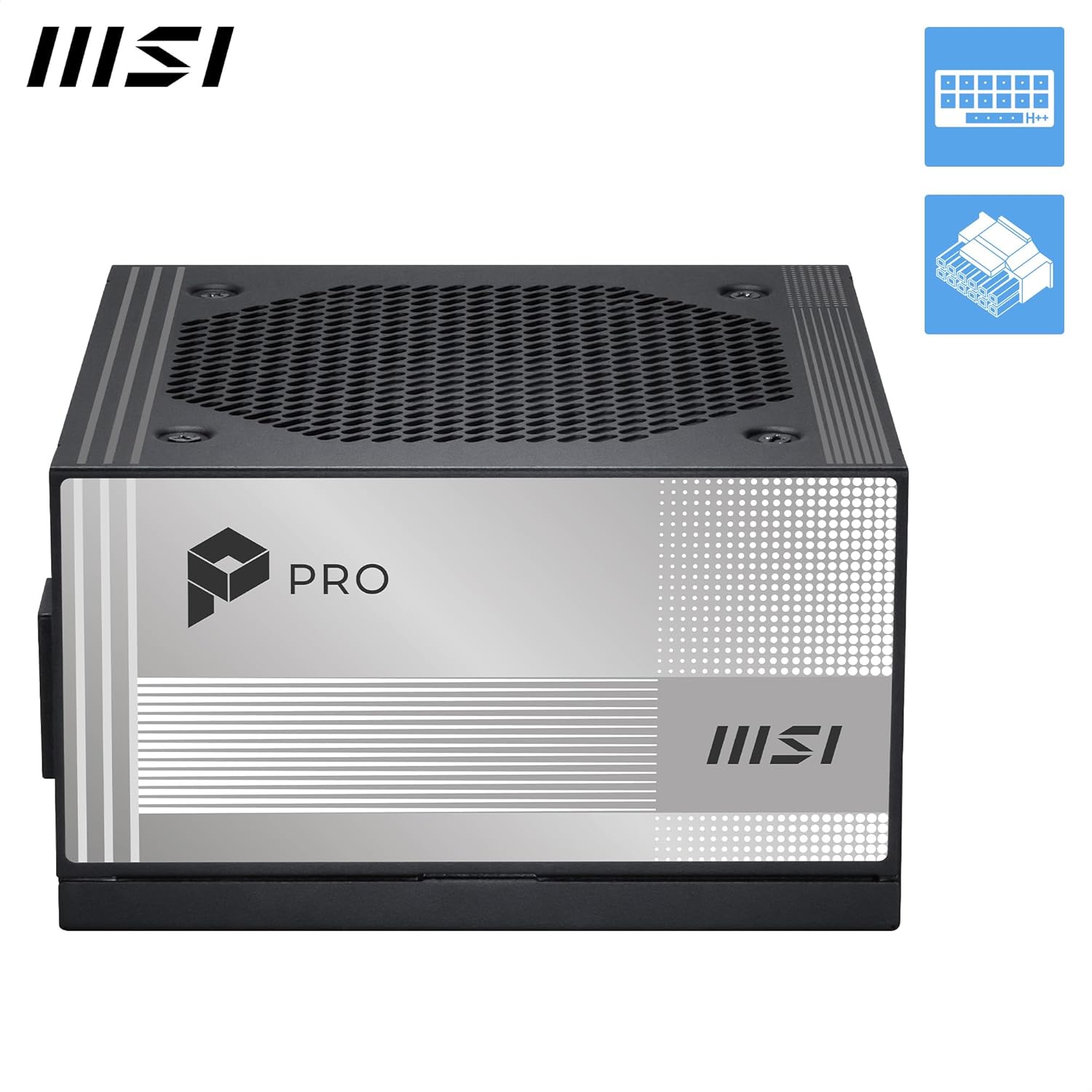 MSI PRO A1000PL 1000W ATX 3.1 PCIE5 PSU - Power Supply 1000 Watt 80+ Platinum Full Modular - Image 2
