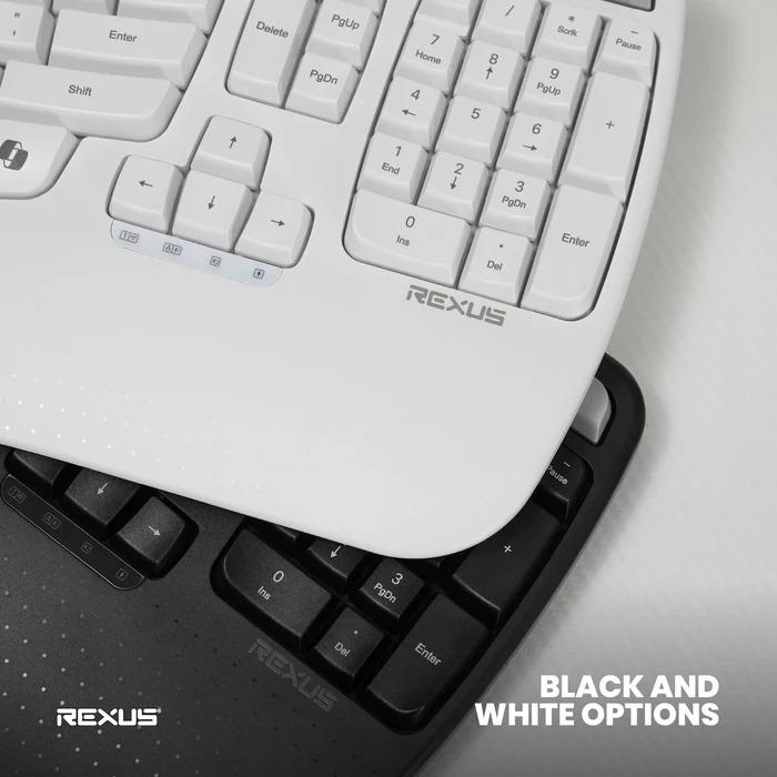 Rexus Ercho KL280 Keyboard Wireless Ergonomic with AI Shortcut Key - Image 5