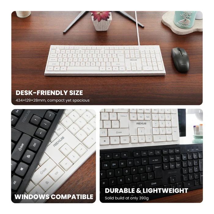 Rexus K293 Keyboard Office Wired Full Size Membrane - Image 2