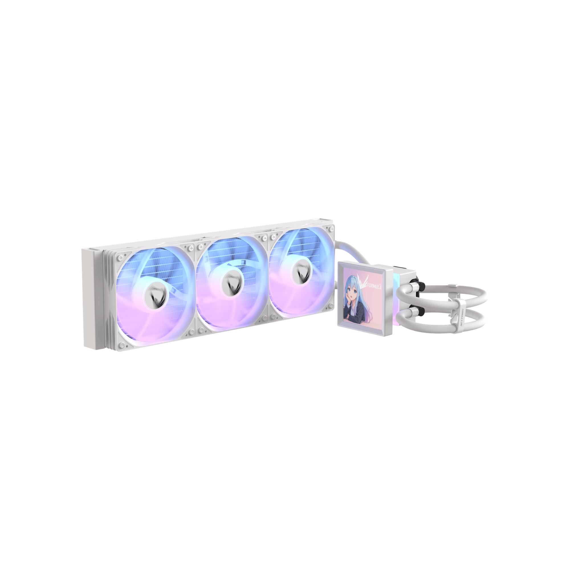 Formula V-Line Ice Jet Vision 360 ARGB - CPU AIO Liquid Cooler Fan 360mm with LCD Display - Image 2