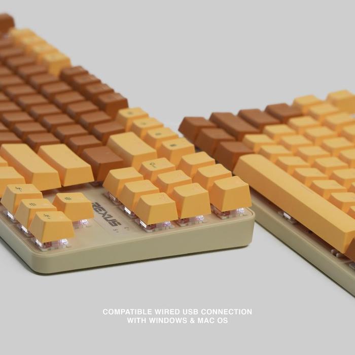 Rexus New Ayaka Series KG7-10 Bundling Keyboard Gaming TKL & Mousepad - Image 2