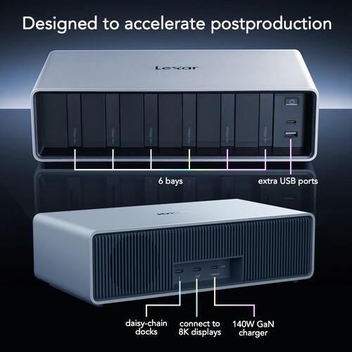Lexar Professional Workflow Docking Station 6-bay Reader - Image 2