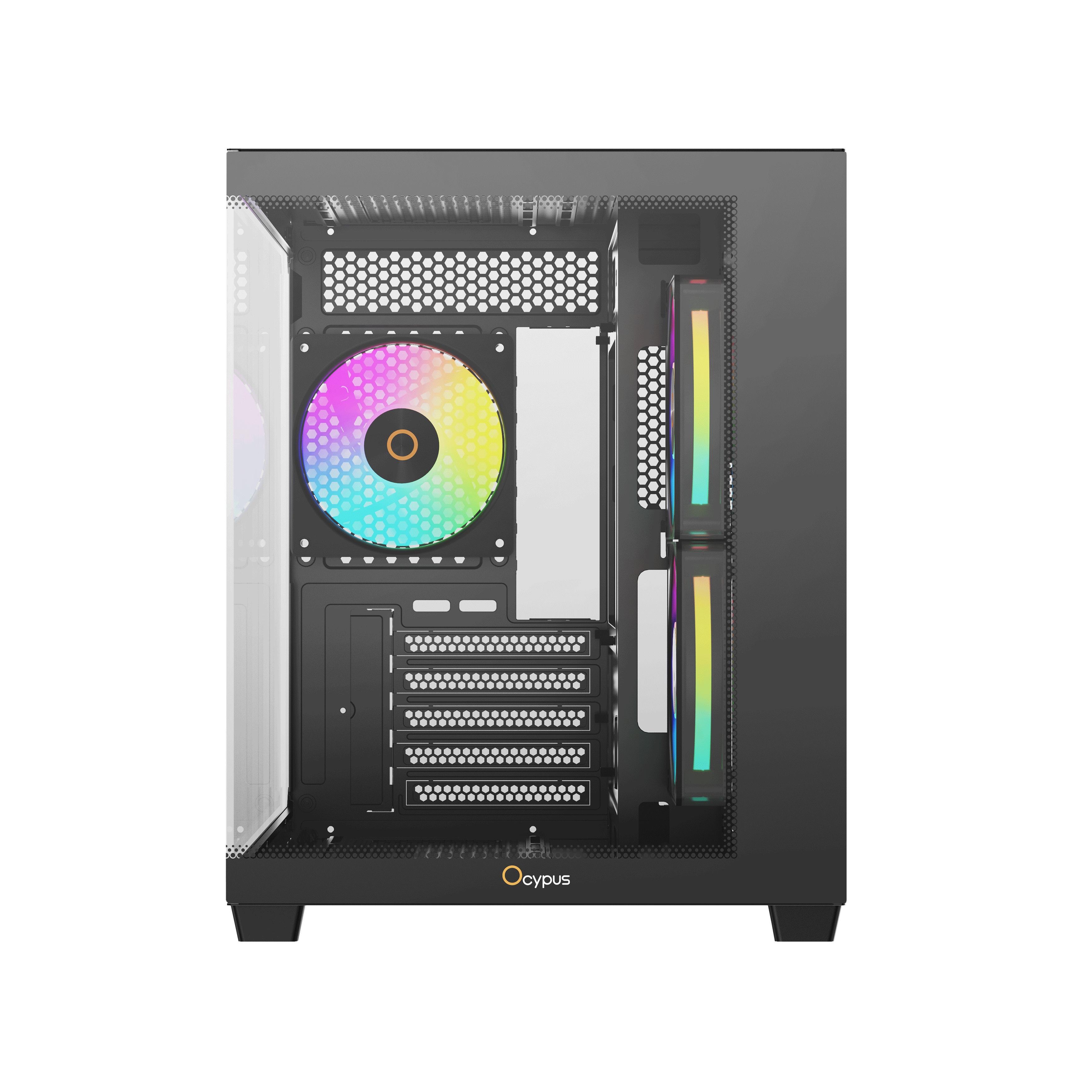 Ocypus Gamma C54 ARGB PC Case - Tempered Glass Casing - Image 8