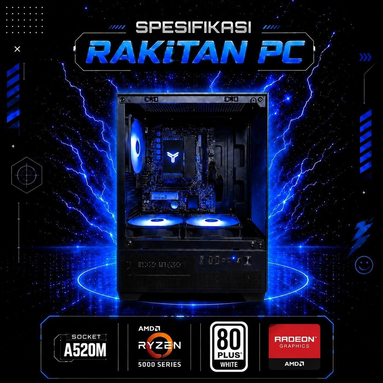 GAMING POINT AURA - PC Rakitan AMD Ryzen 5 5500GT | 16GB DDR4 | SSD NVMe 1TB - Image 2