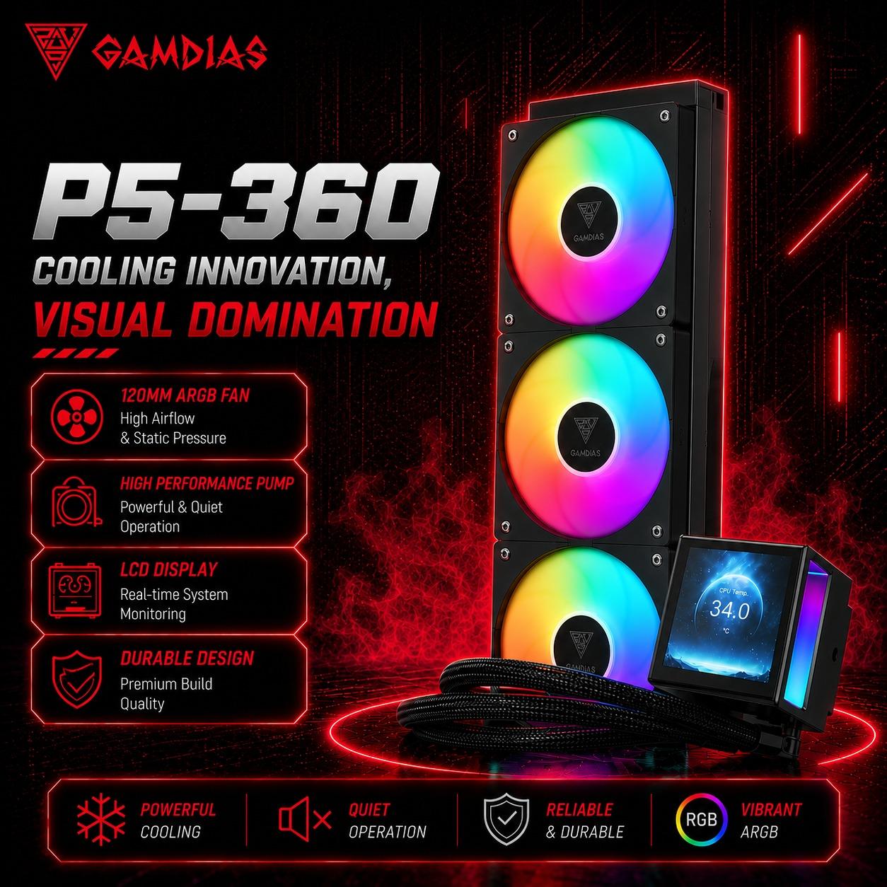 GAMING POINT AURA V2 PRO - PC Rakitan AMD Ryzen 5 7600X  | Radeon RX 9060 XT 16GB | 16GB DDR5 | SSD NVMe 1TB - Image 3