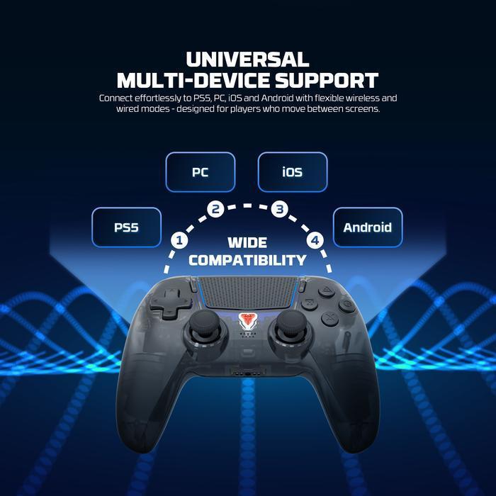 Gamepad Fantech NOVA II D WGP16D Hall Effect Analog & Optical Trigger - Wireless Gaming Controller PC/ PS/ Android - Image 5