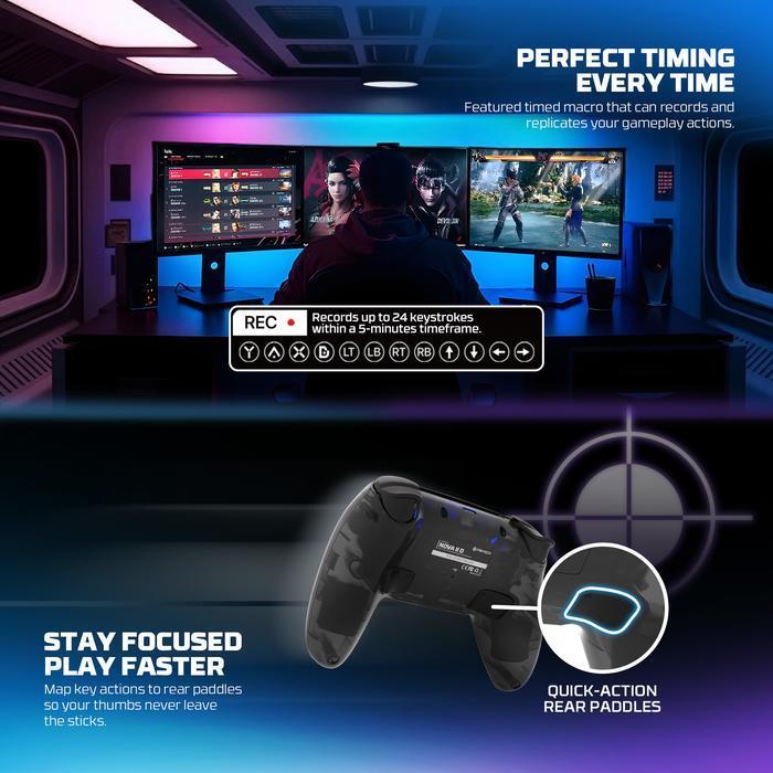 Gamepad Fantech NOVA II D WGP16D Hall Effect Analog & Optical Trigger - Wireless Gaming Controller PC/ PS/ Android - Image 6