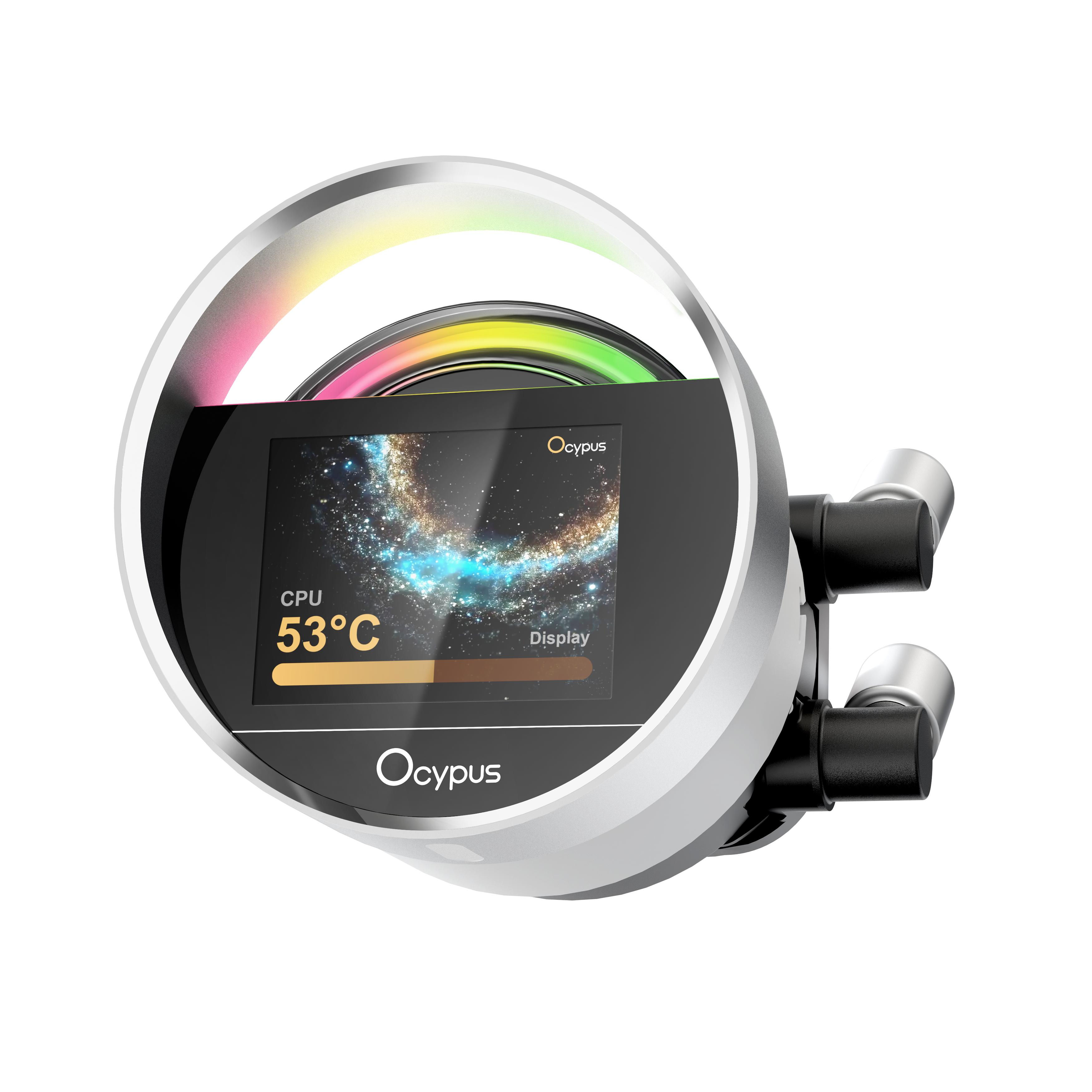 Ocypus Sigma L24 ARGB - CPU AIO Liquid Cooler Fan 240mm with LCD Digital Display - Image 4