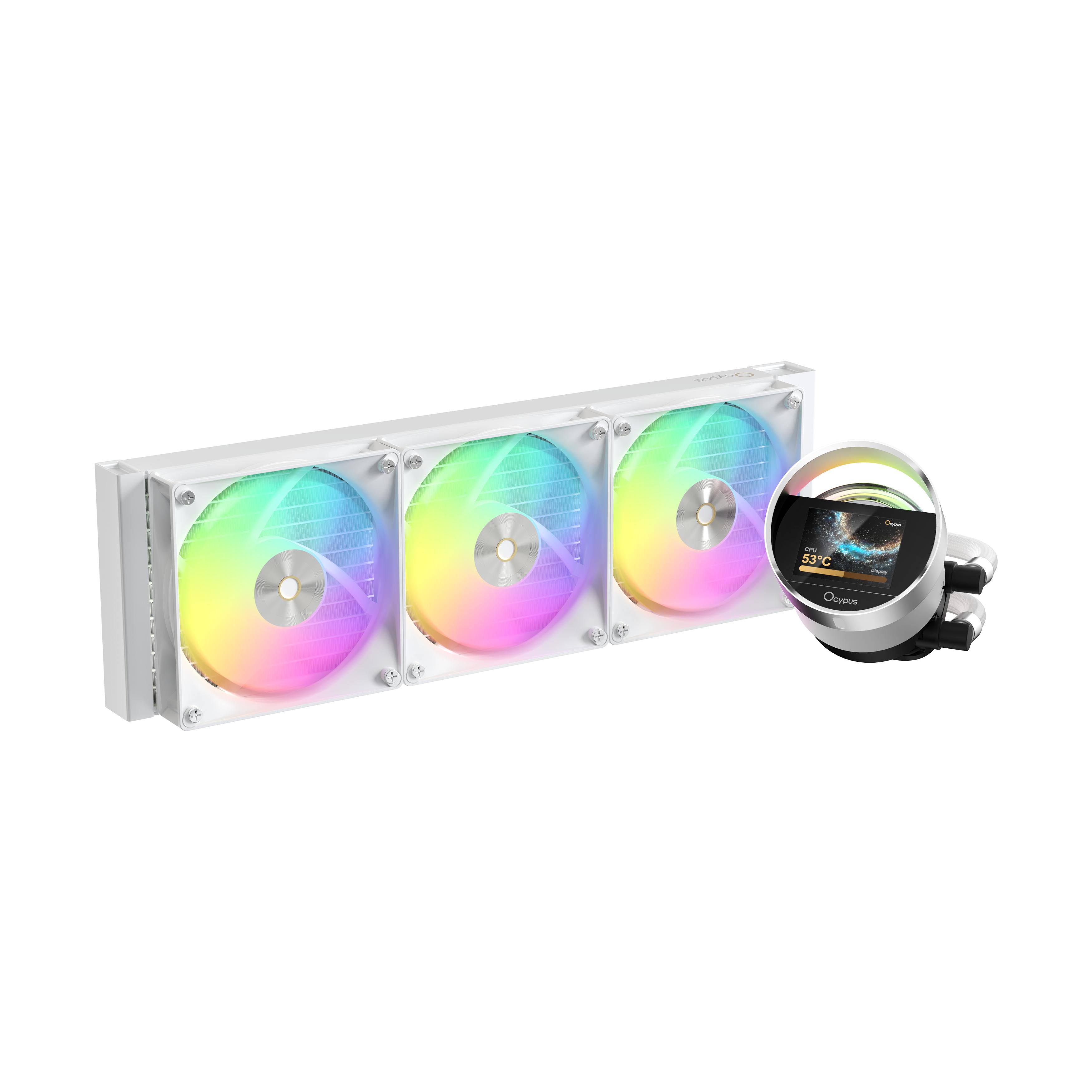 Ocypus Sigma L36 ARGB - CPU AIO Liquid Cooler Fan 360mm with LCD Digital Display - Image 2