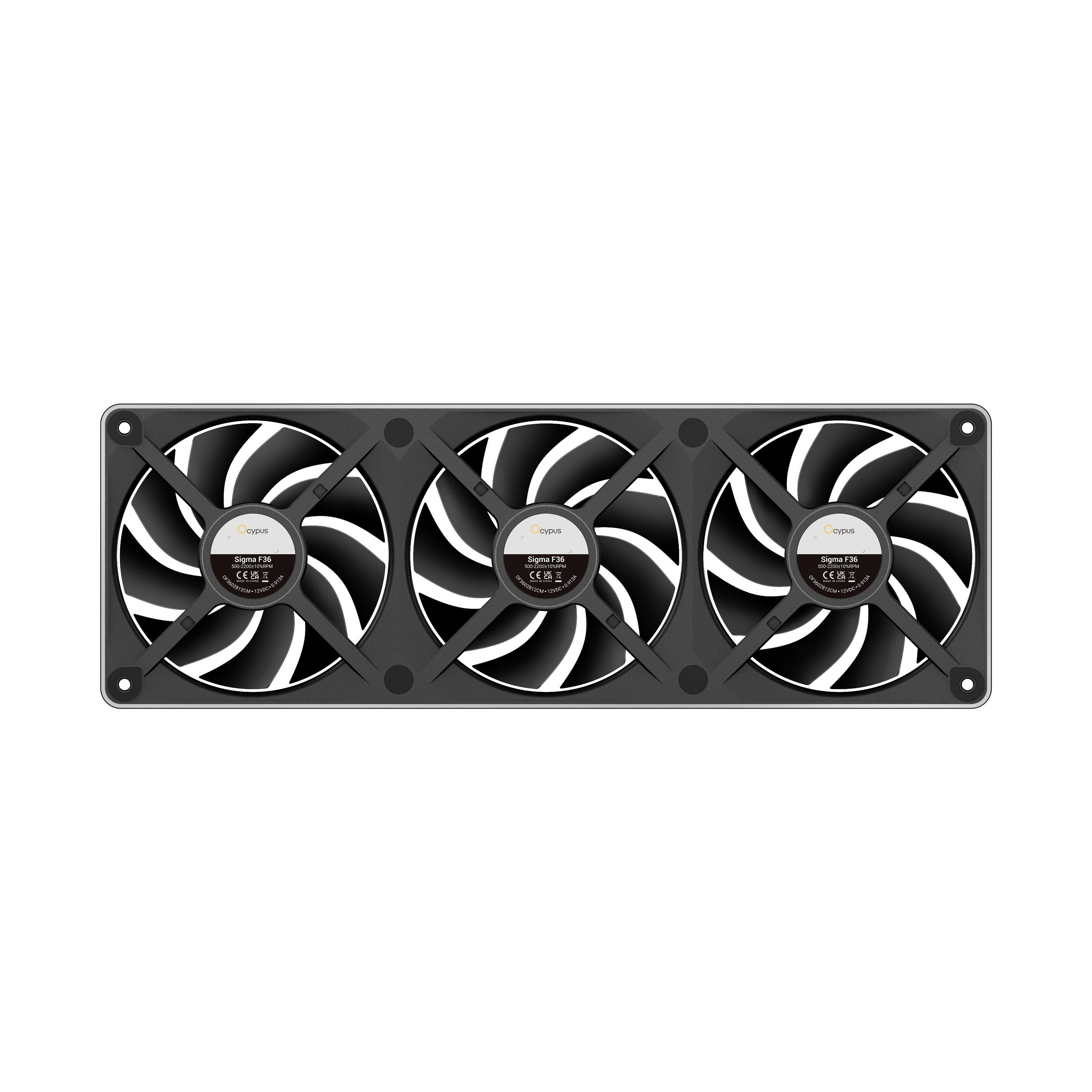 Ocypus Sigma F36 ARGB UNIFIED Body PWM Cooler Case 360mm - Fan Casing 36cm - Image 9