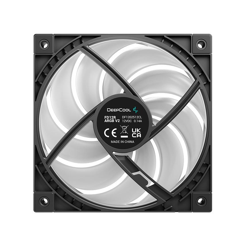 DeepCool FD12R V2 ARGB Reverse Blade PWM Cooler Fan Case 12cm - Fan Casing 120mm - Image 4