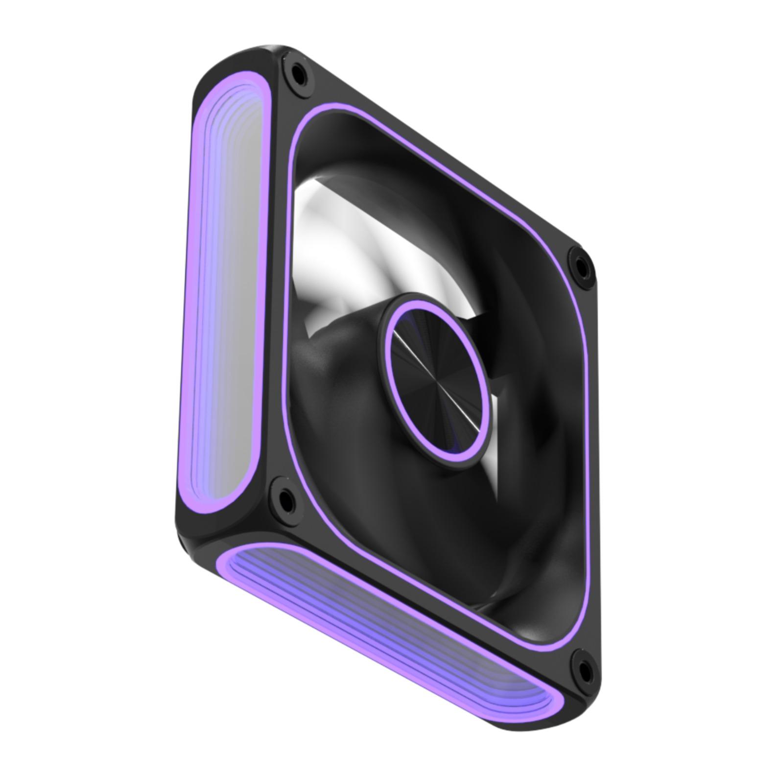 Formula V-Line Air Fusion 1 LT ARGB PWM Reverse Blade Cooler Fan Case 12cm - Fan Casing 120mm - Image 3